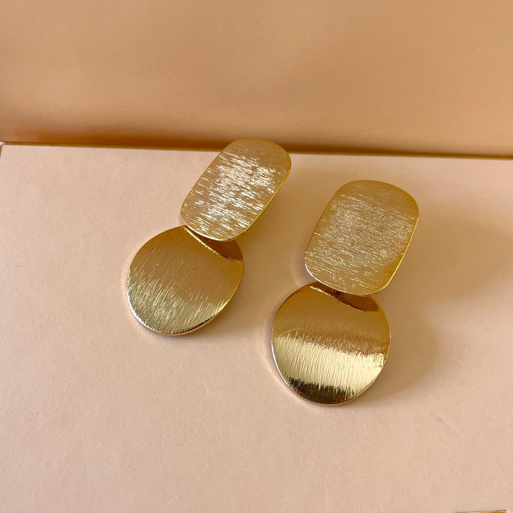 Gold handmade earrings