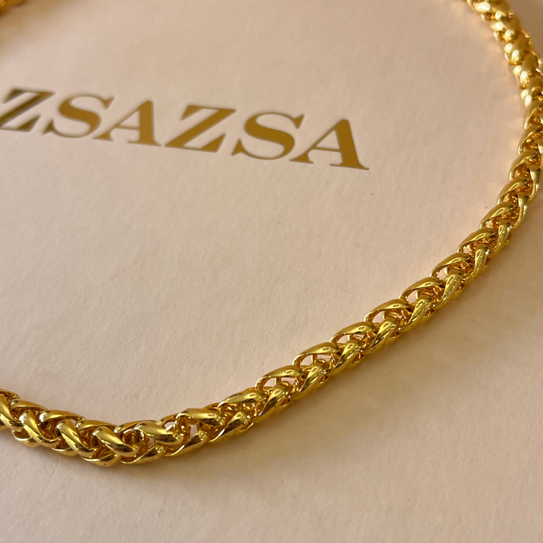 Chain gold plated necklace
