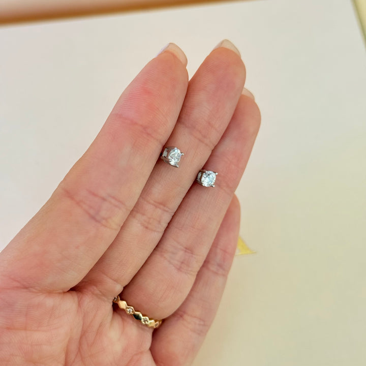 Solitaire zircone sterling silver set