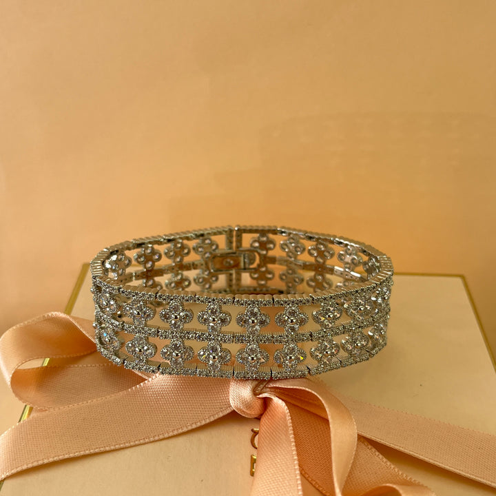 Silver zircone bracelet