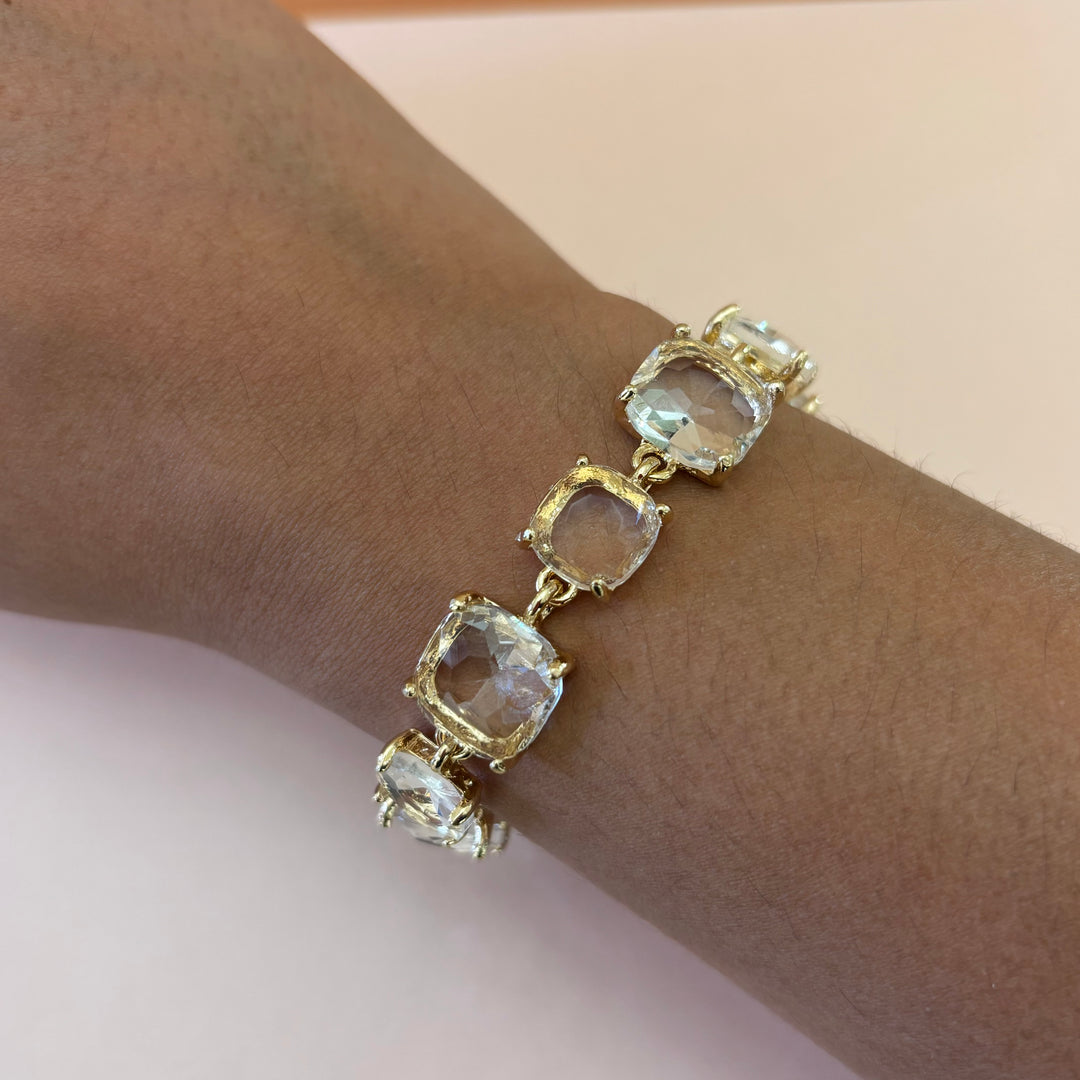 Rhinestone gold set