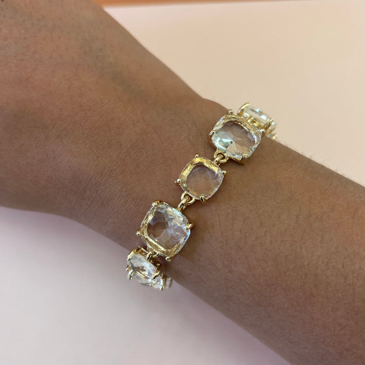 Rhinestone gold set