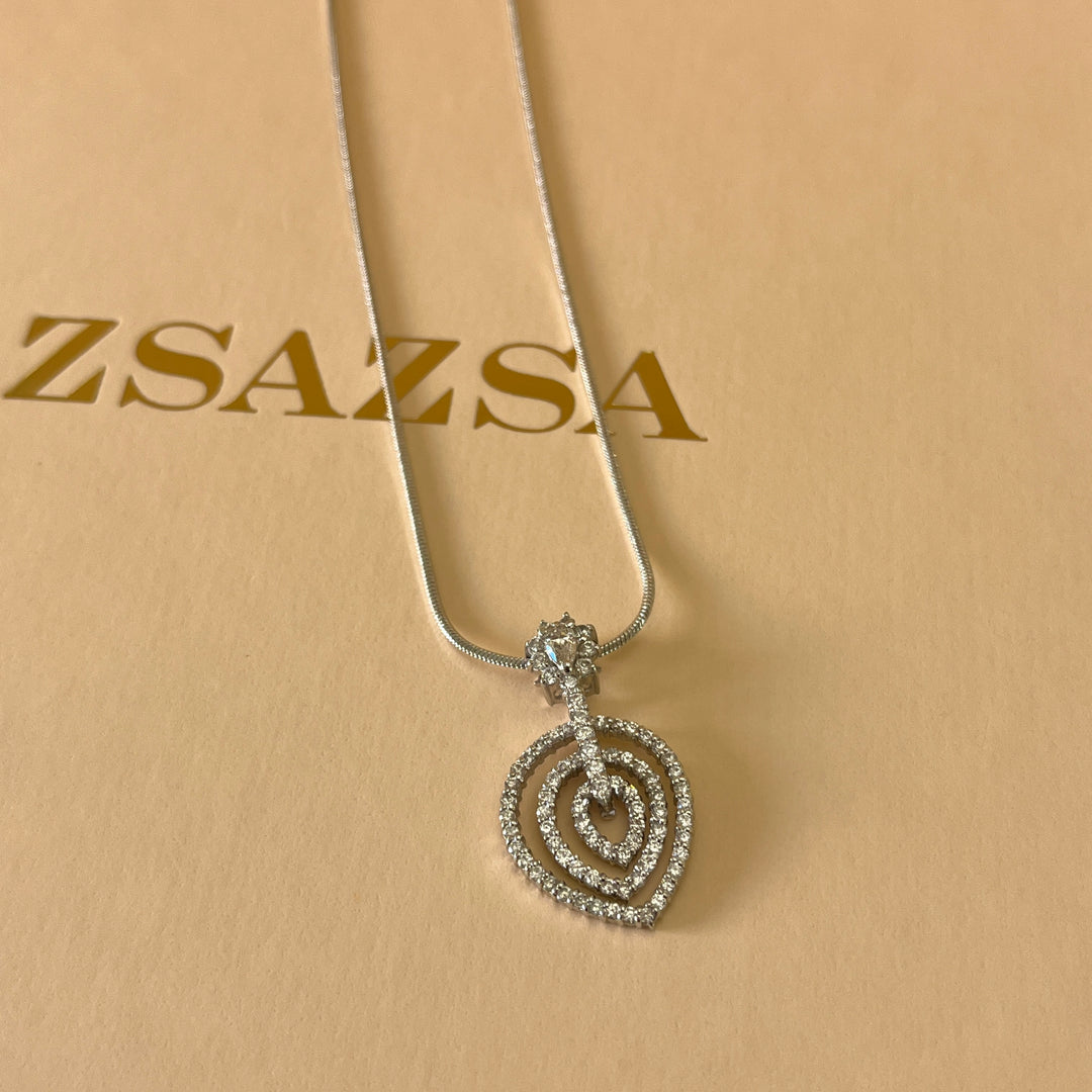 Silver zircone set