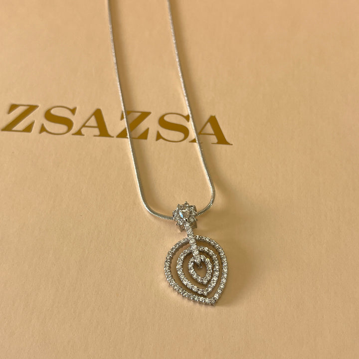 Silver zircone set