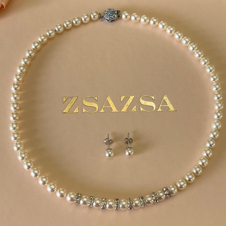 Cream Mallorca pearl set
