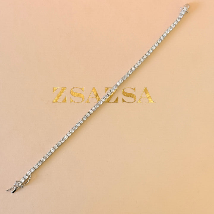 Tennis zircone sterling silver bracelet