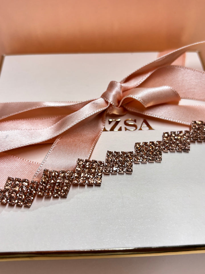Dainty peach bracelet