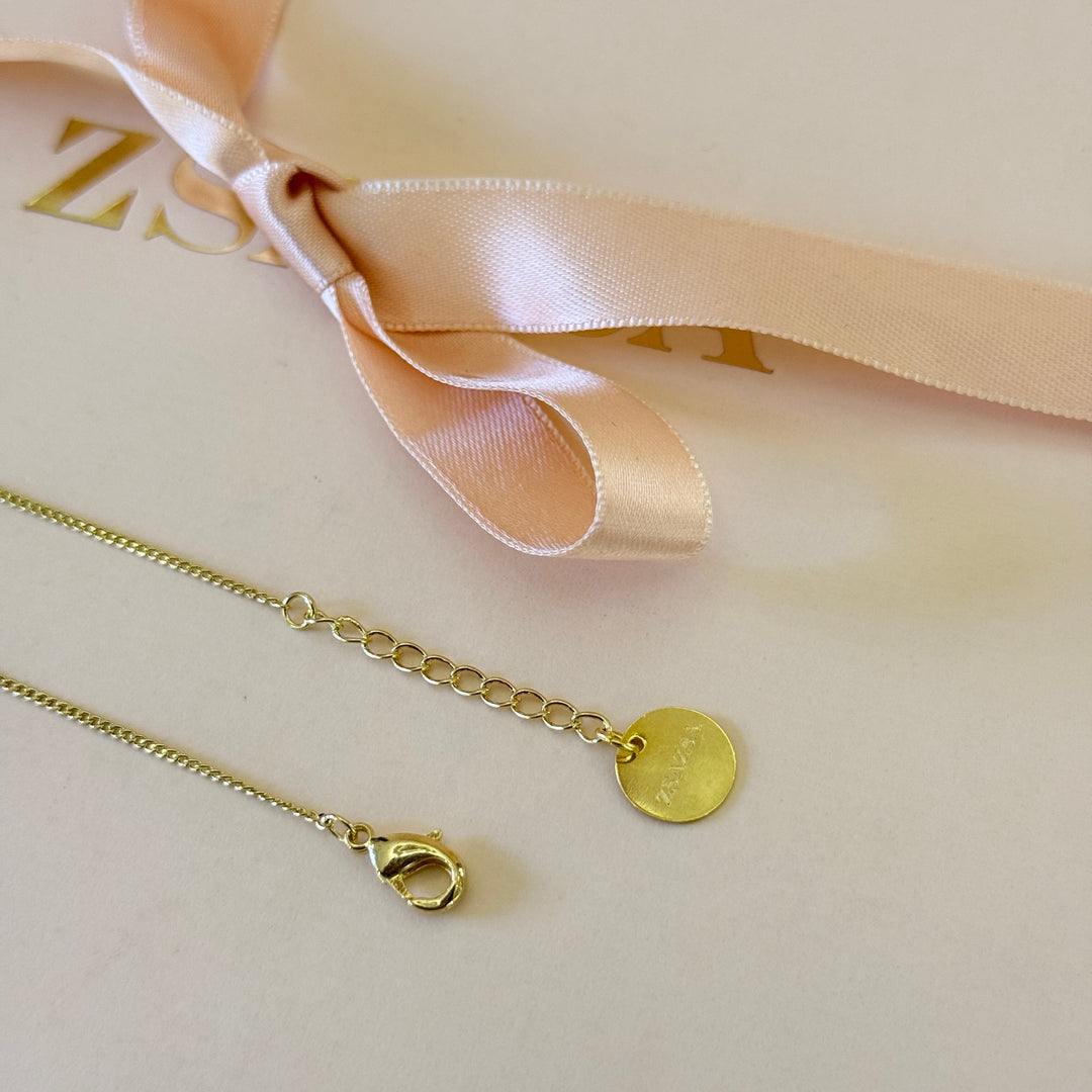 Zircone rectangular in the middle gold plated bracelet