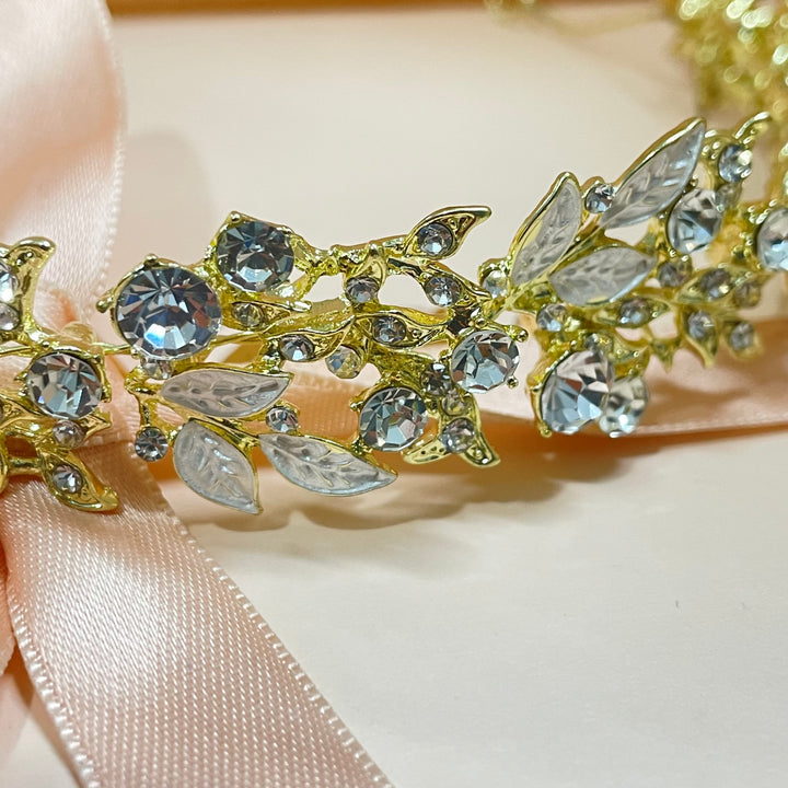 Versatile flowers and marquise headpiece