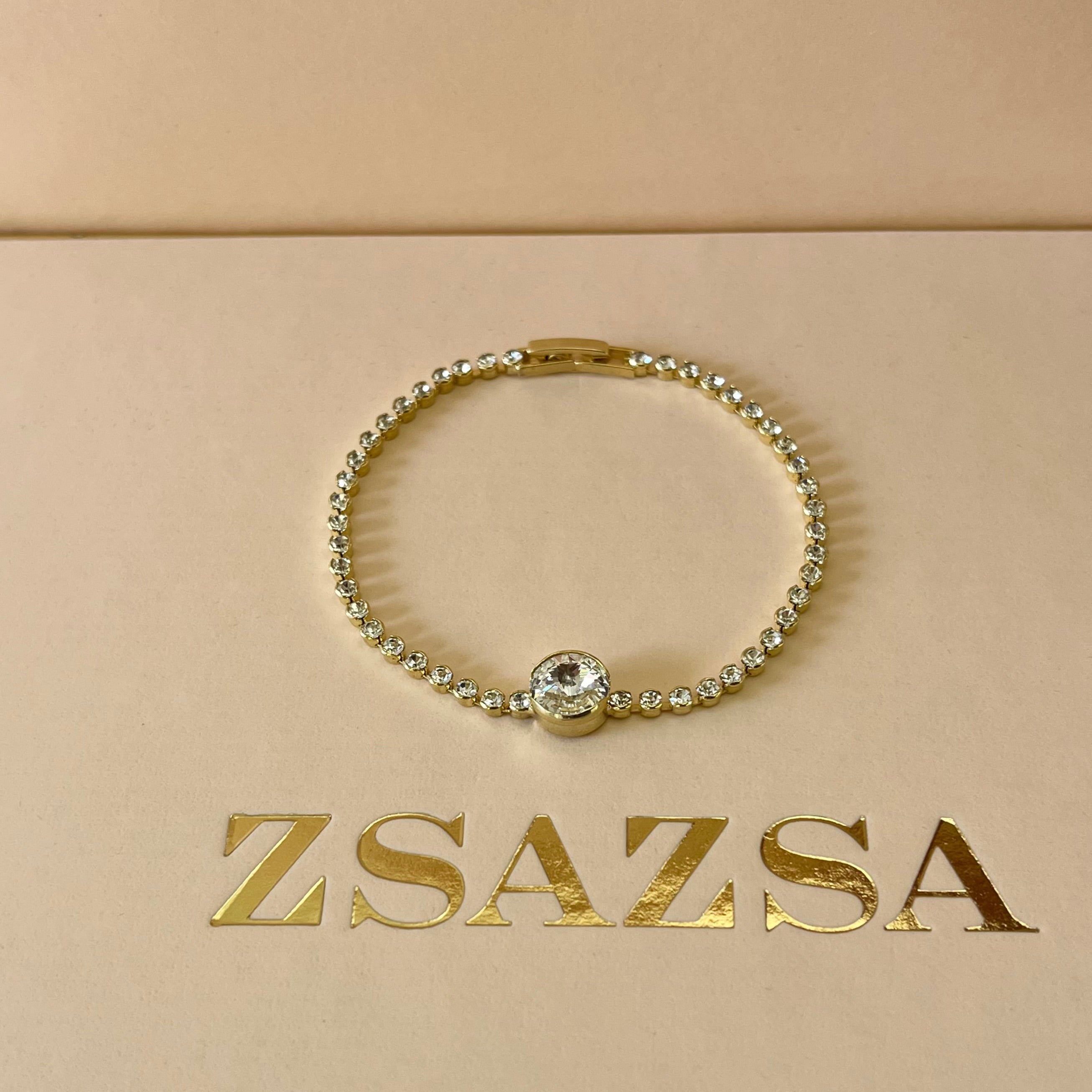 Christmas gold bracelet