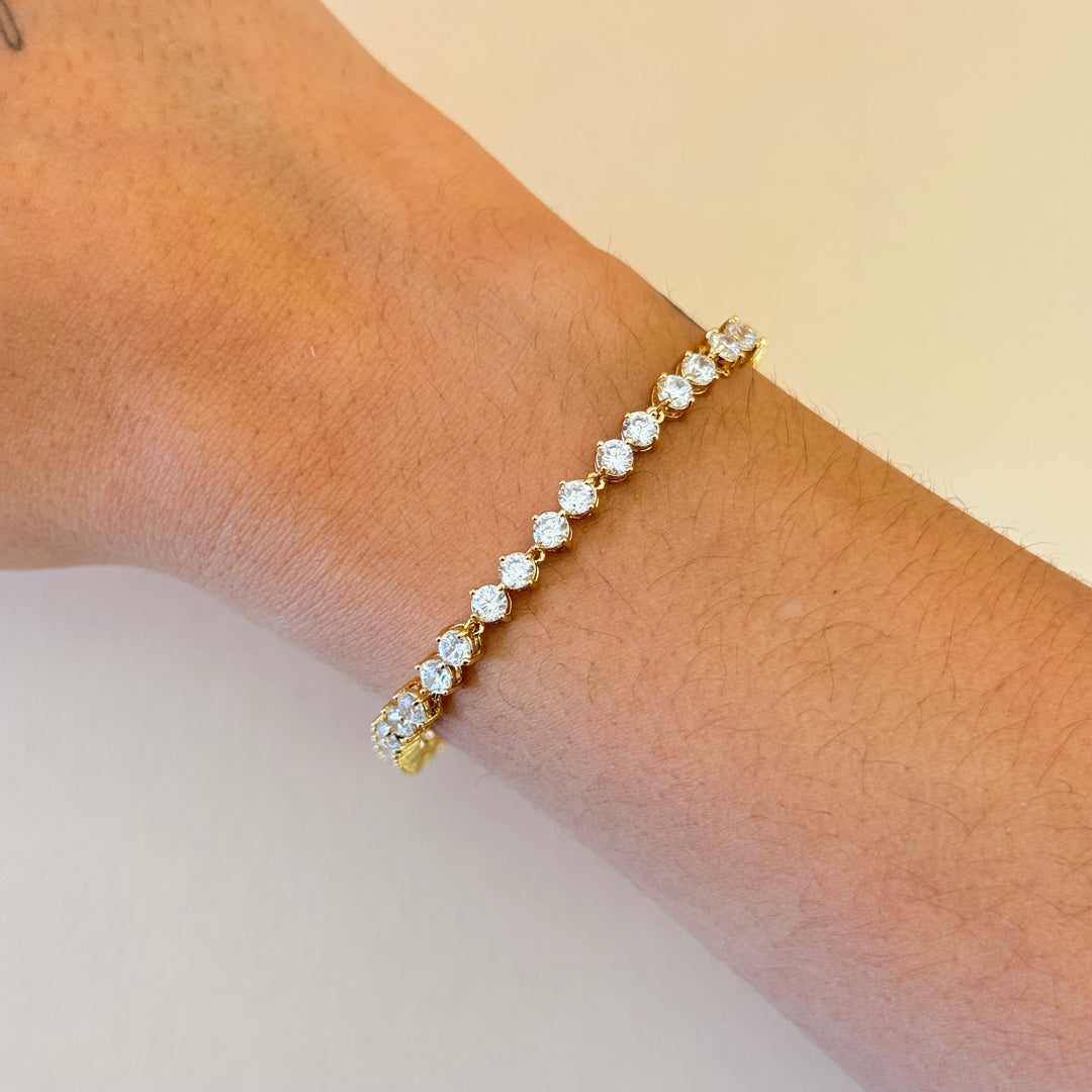 Teardrop zircone gold plated set