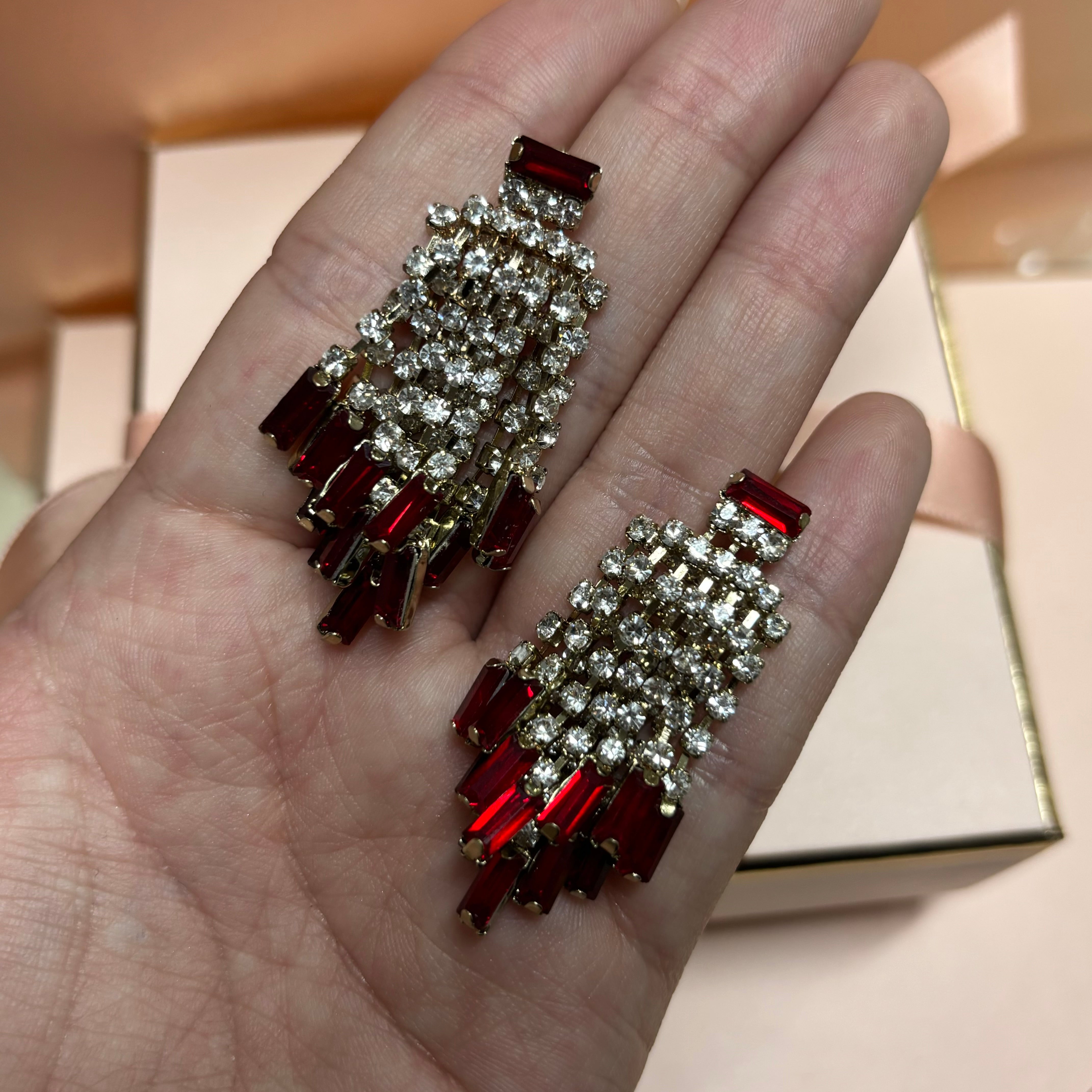 Red earrings