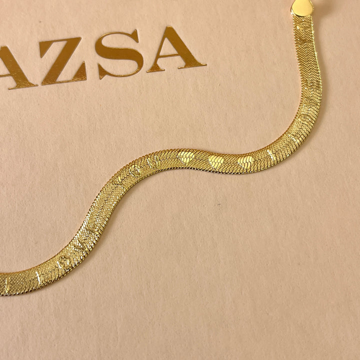 I love you gold plated bracelet