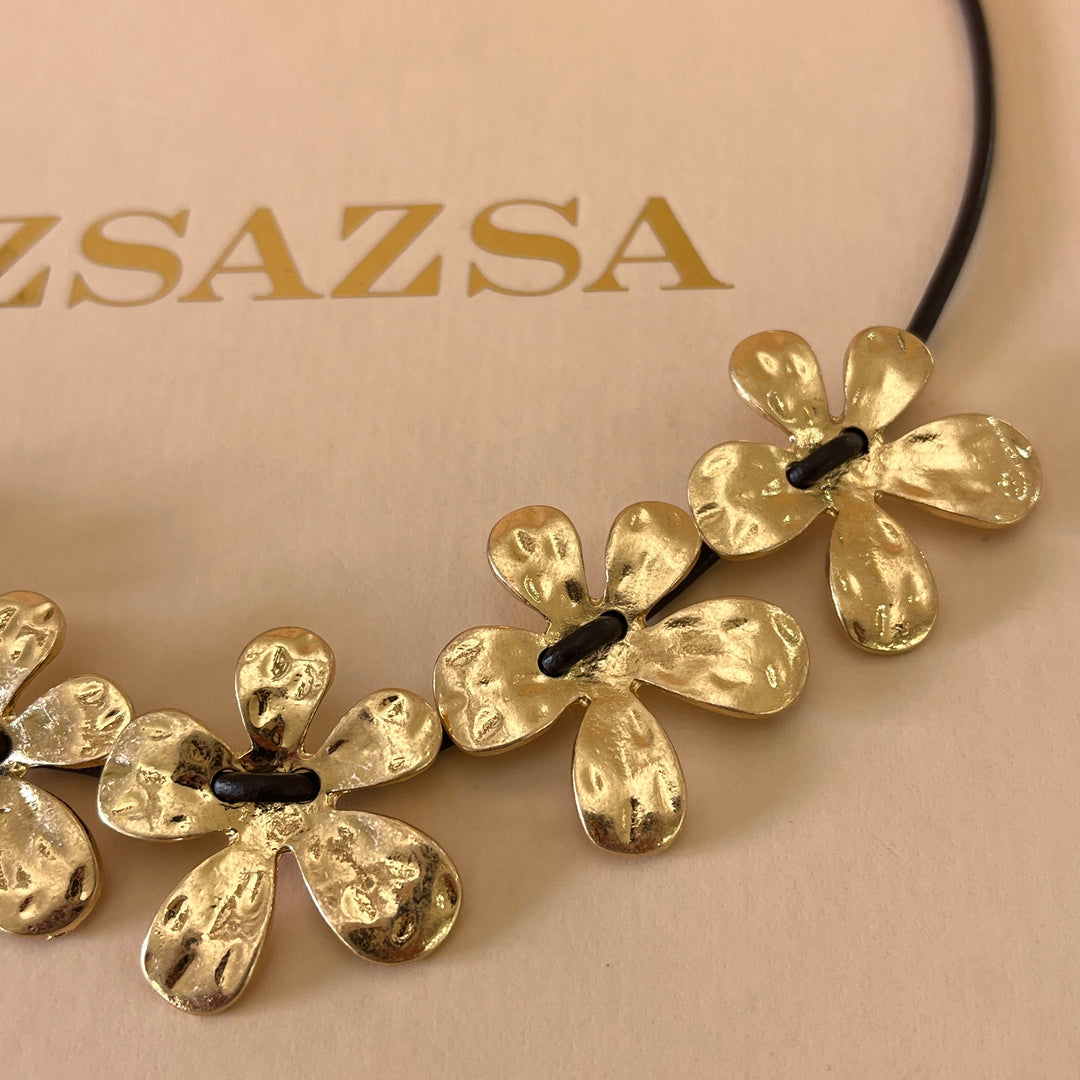 Flower gold plated set