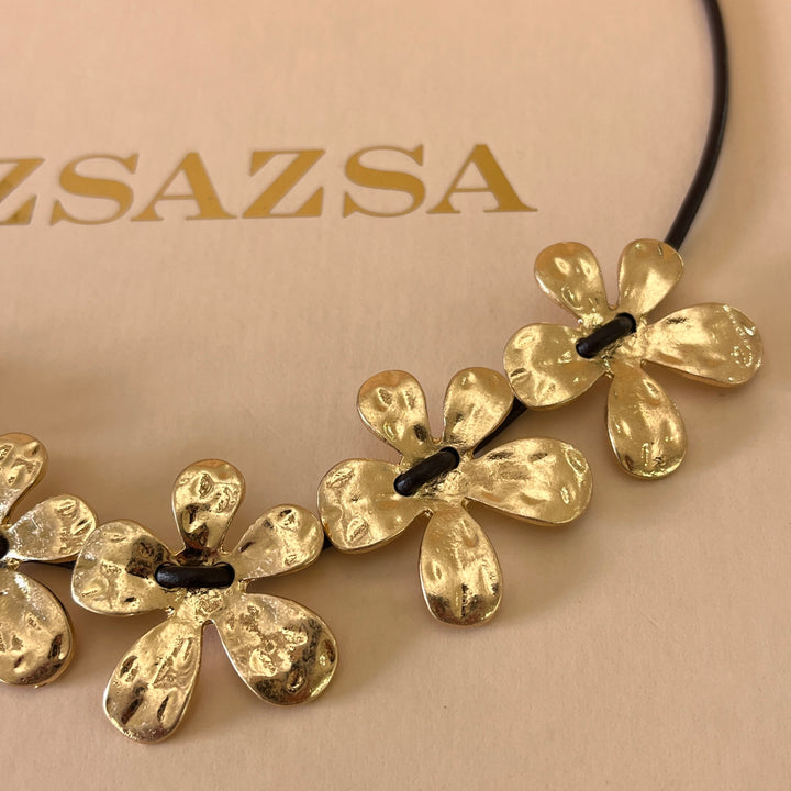 Flower gold plated set