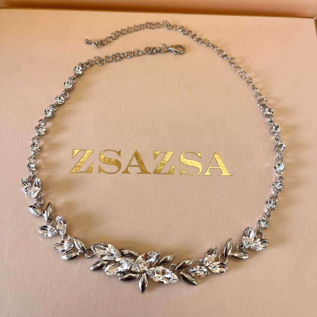 Swarovski crystals marquise gold plated set