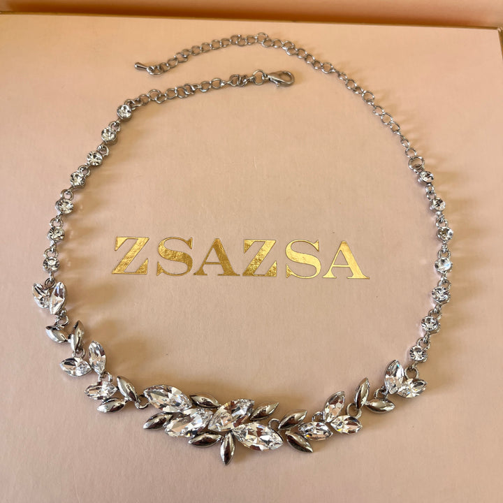Swarovski crystals marquise gold plated set