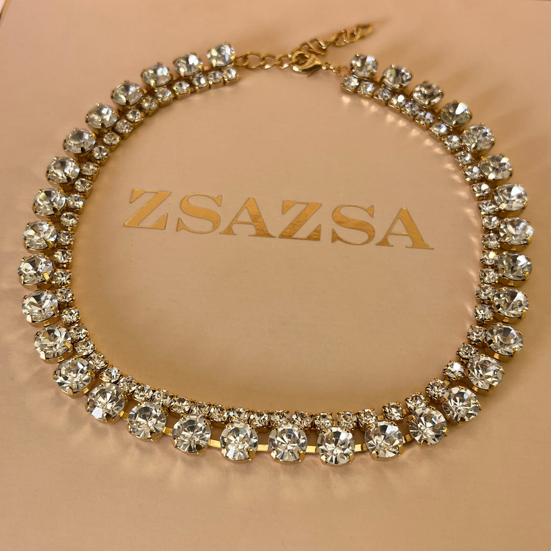 Preciosa crystals gold plated set