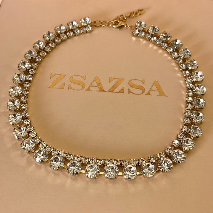 Preciosa crystals gold plated set
