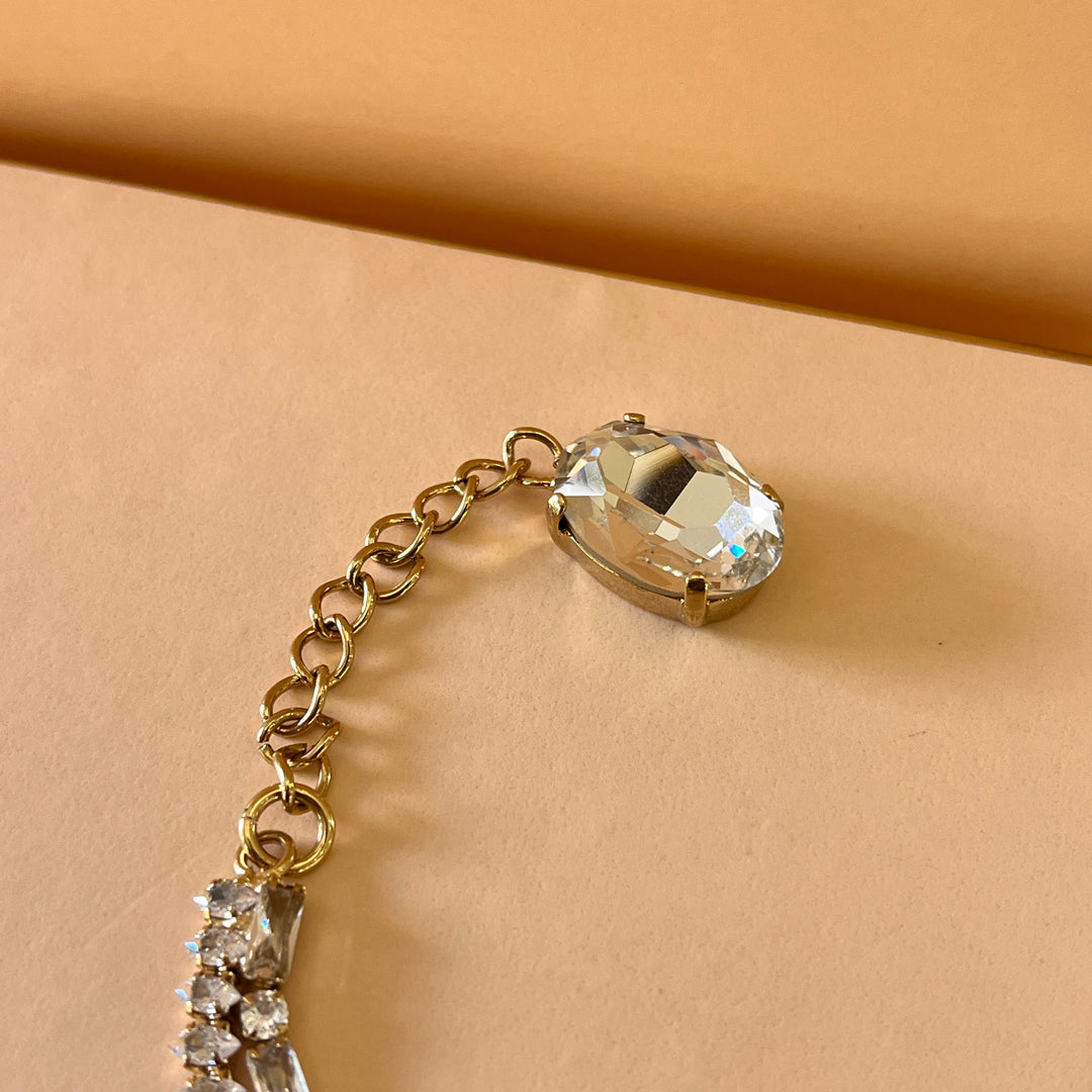 Swarovski crystals marquise and baguette choker