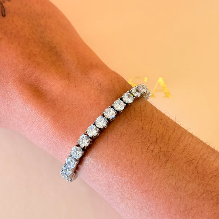 Tennis zircone silver bracelet