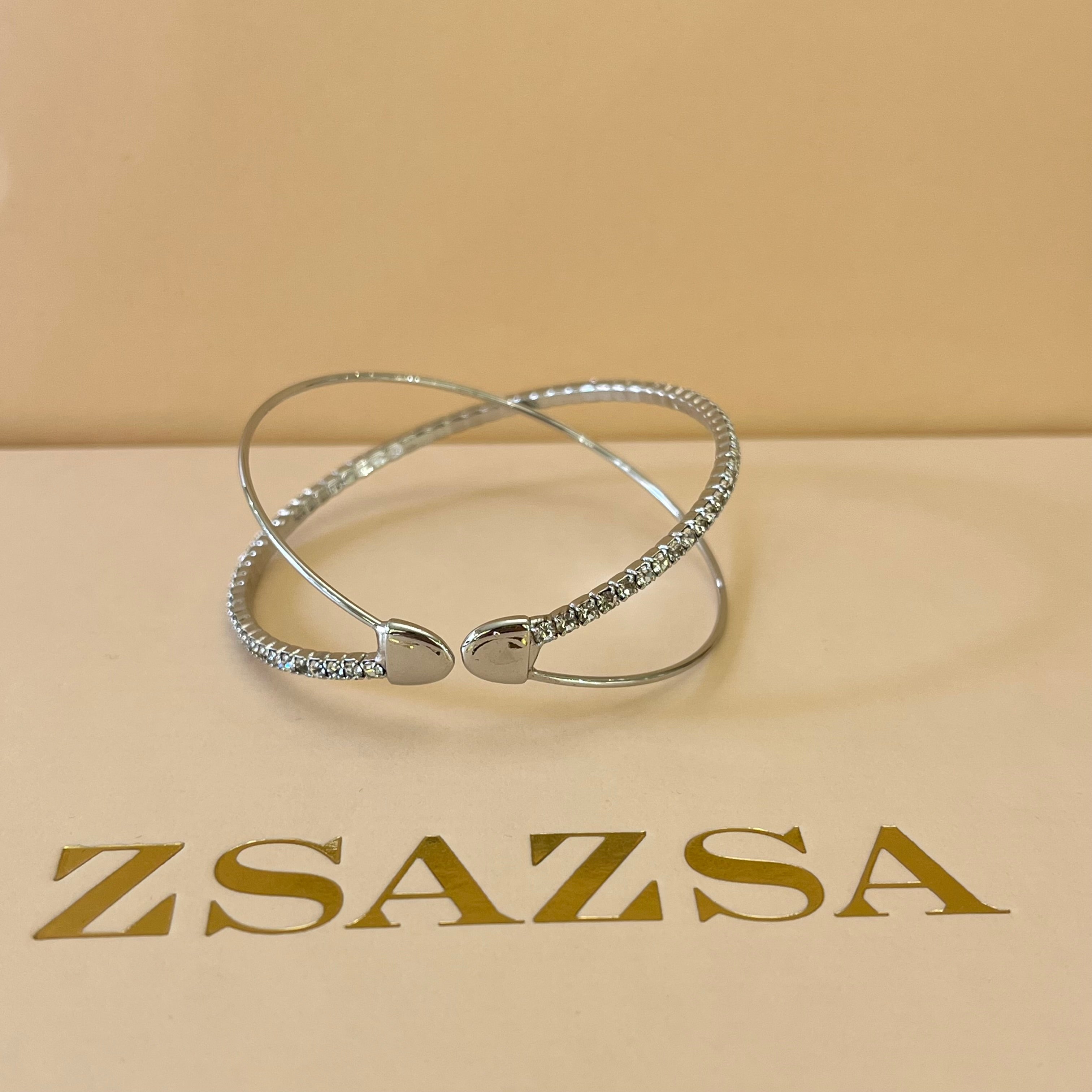 Christmas silver bangle