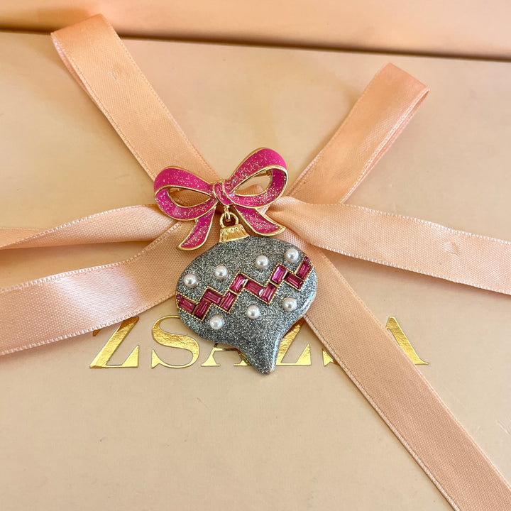 Pink Christmas bauble