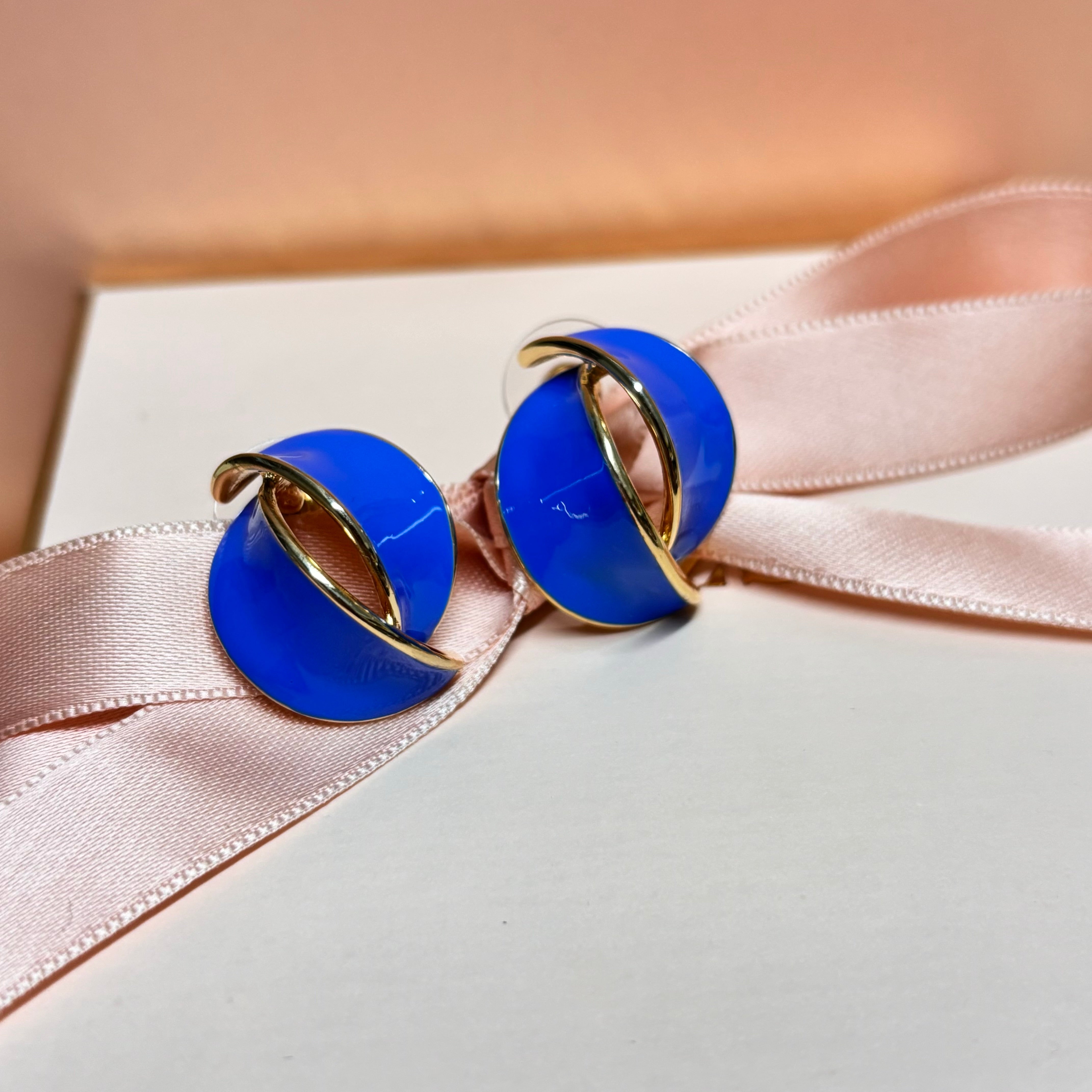 Enamel earrings