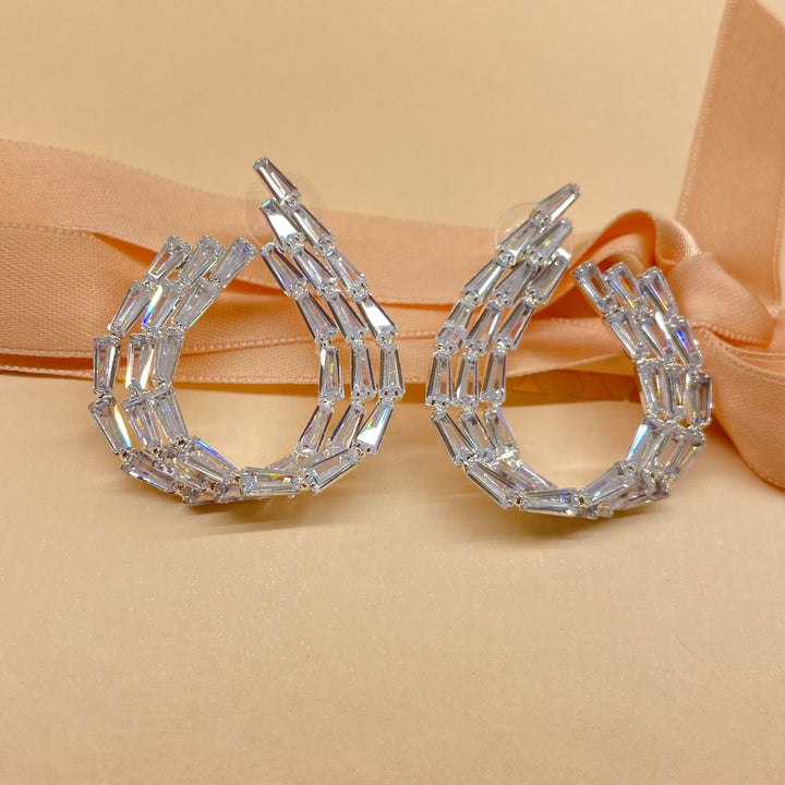 Elegant baguette earrings