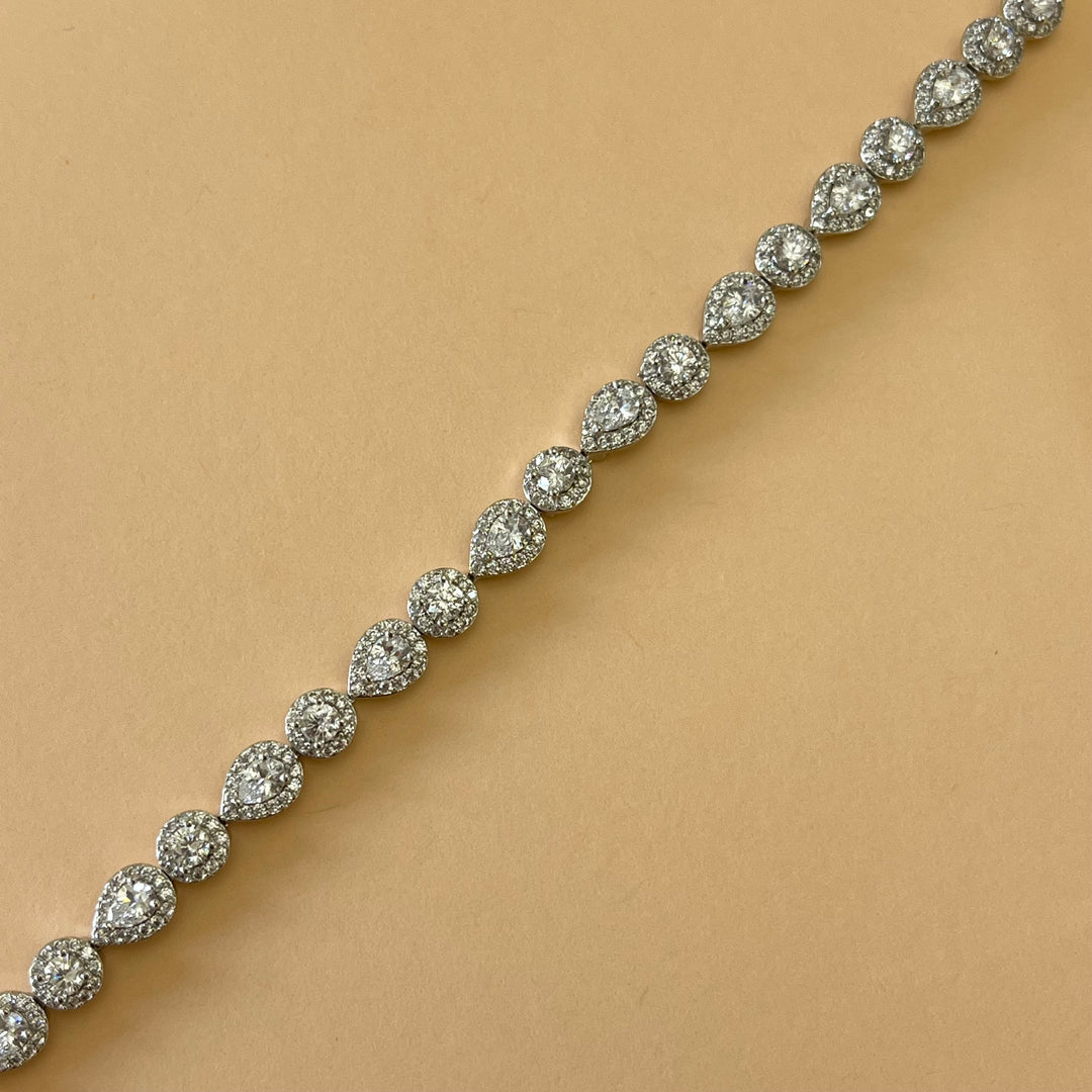 Silver zircone bracelet