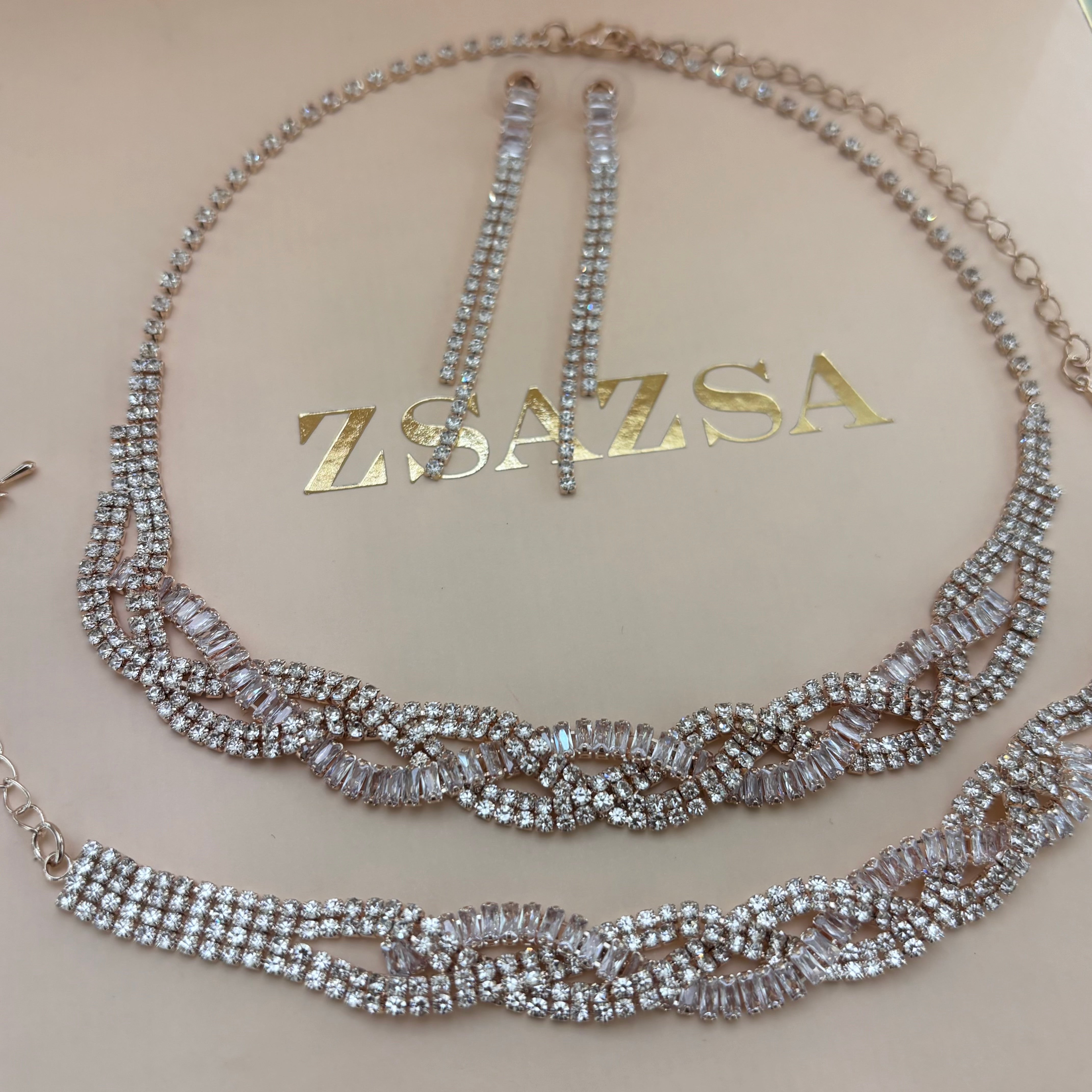 Elegant rhinestone set