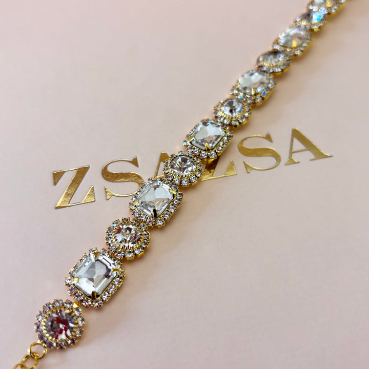Elegant rhinestone bracelet