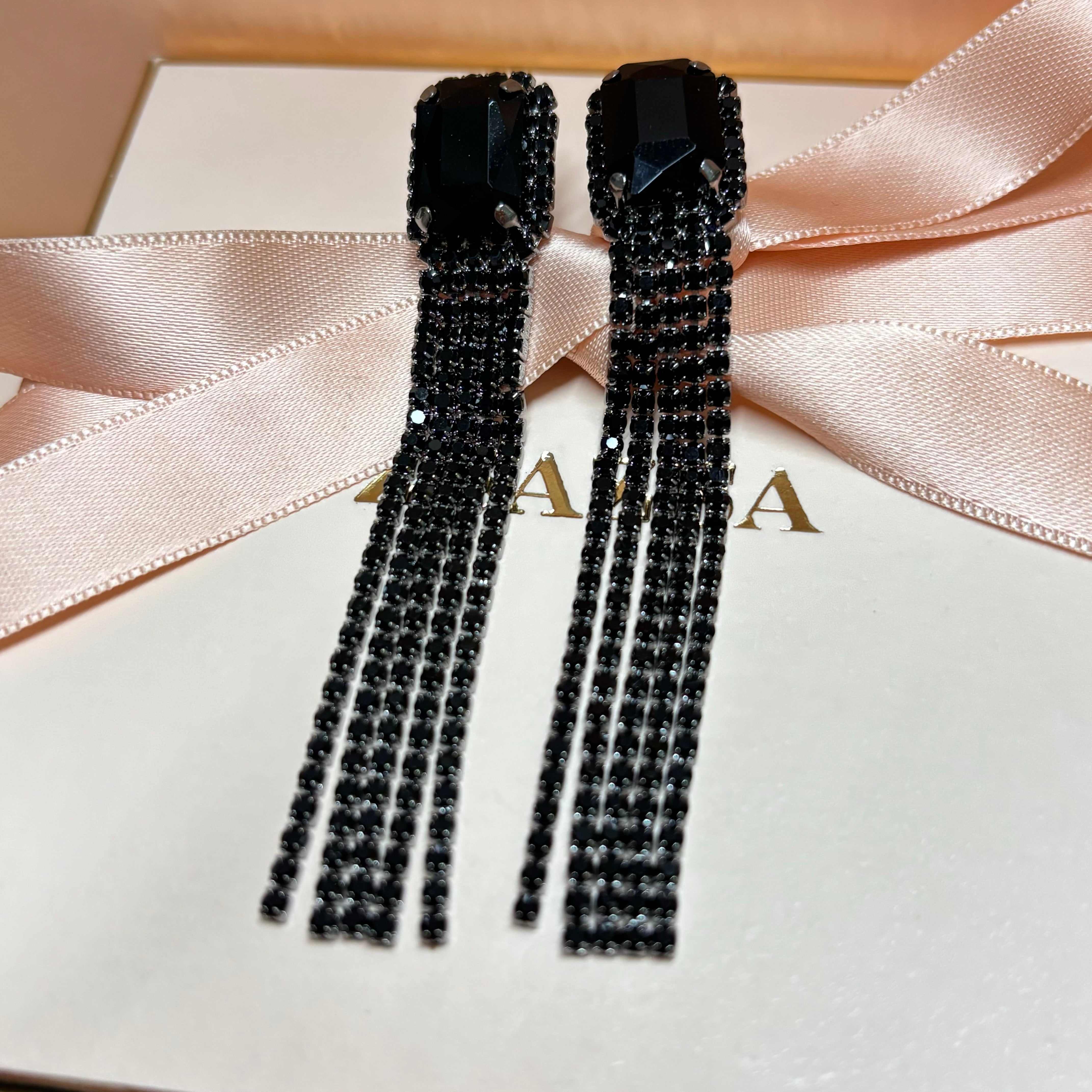 Elegant black earrings