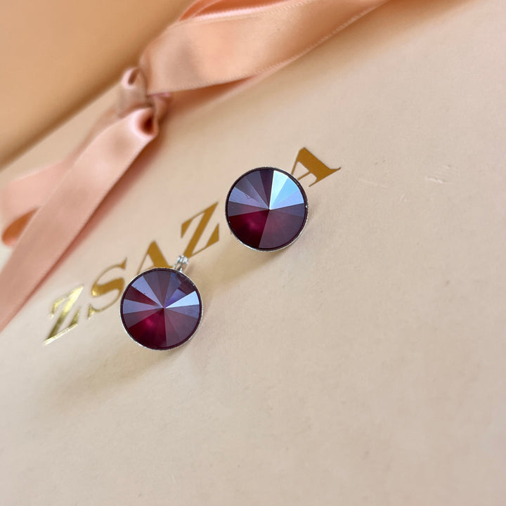 Purple Swarovski crystals set