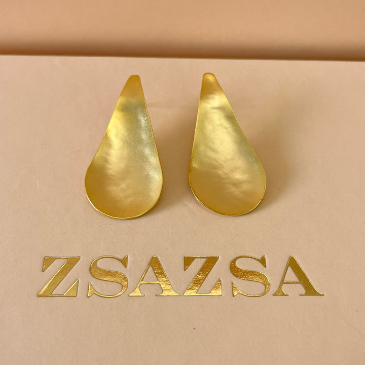Gold handmade earrings