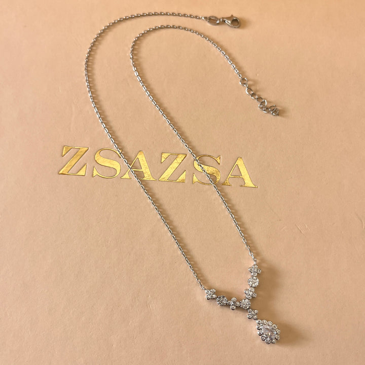 Teardrop zircone Sterling silver set