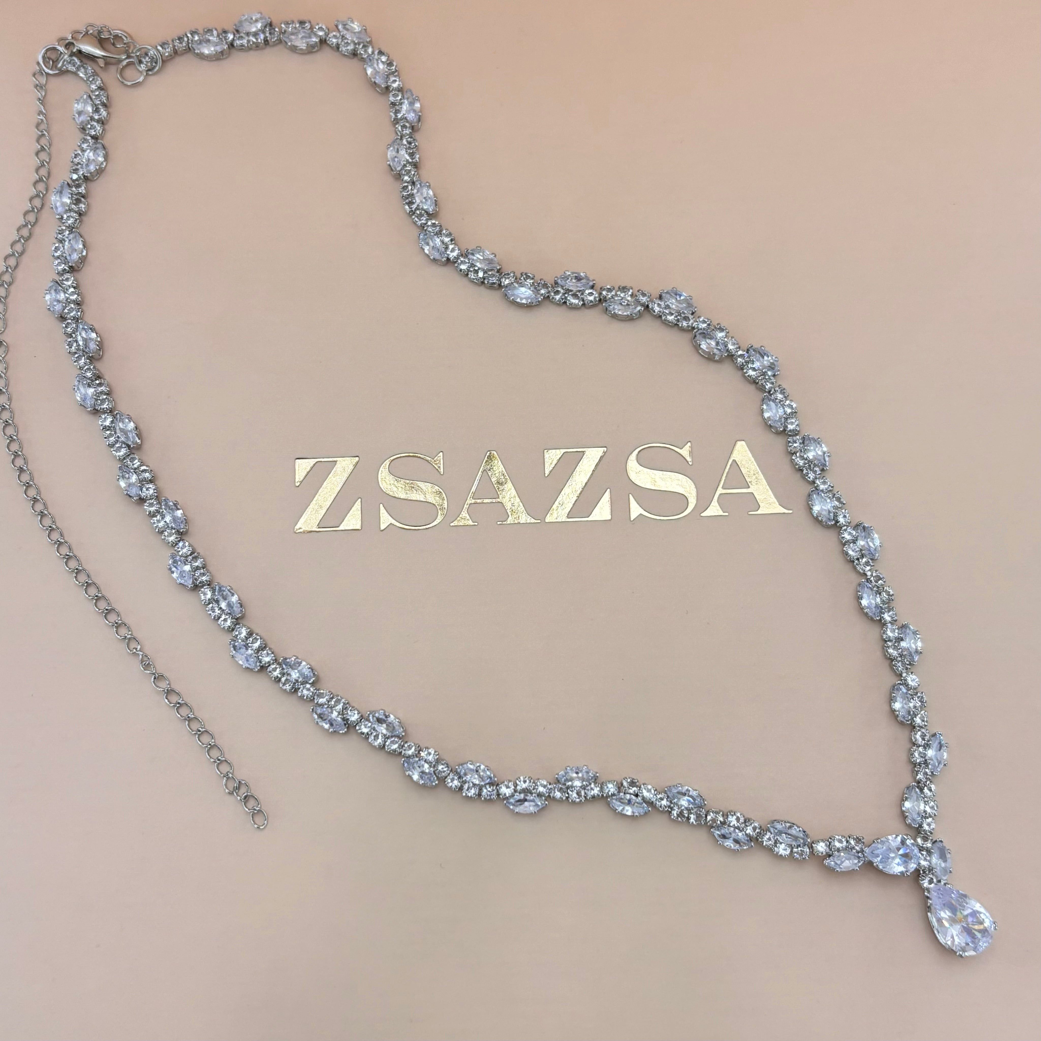 Zircone silver set