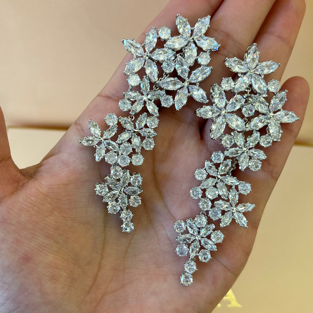 Marquise zirconia earrings