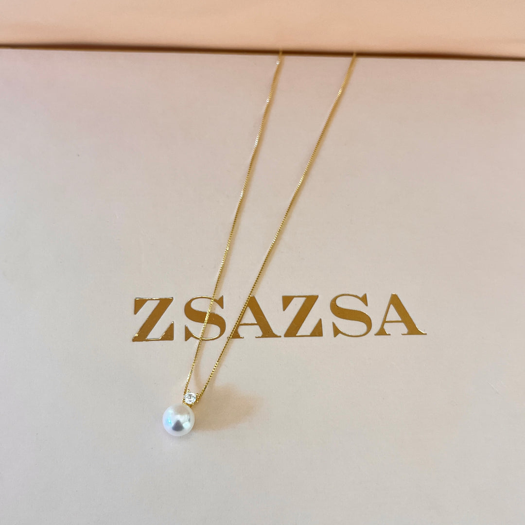 Zircone and Pearl sterling silver set