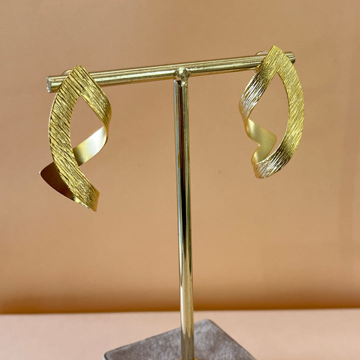 Gold handmade earrings