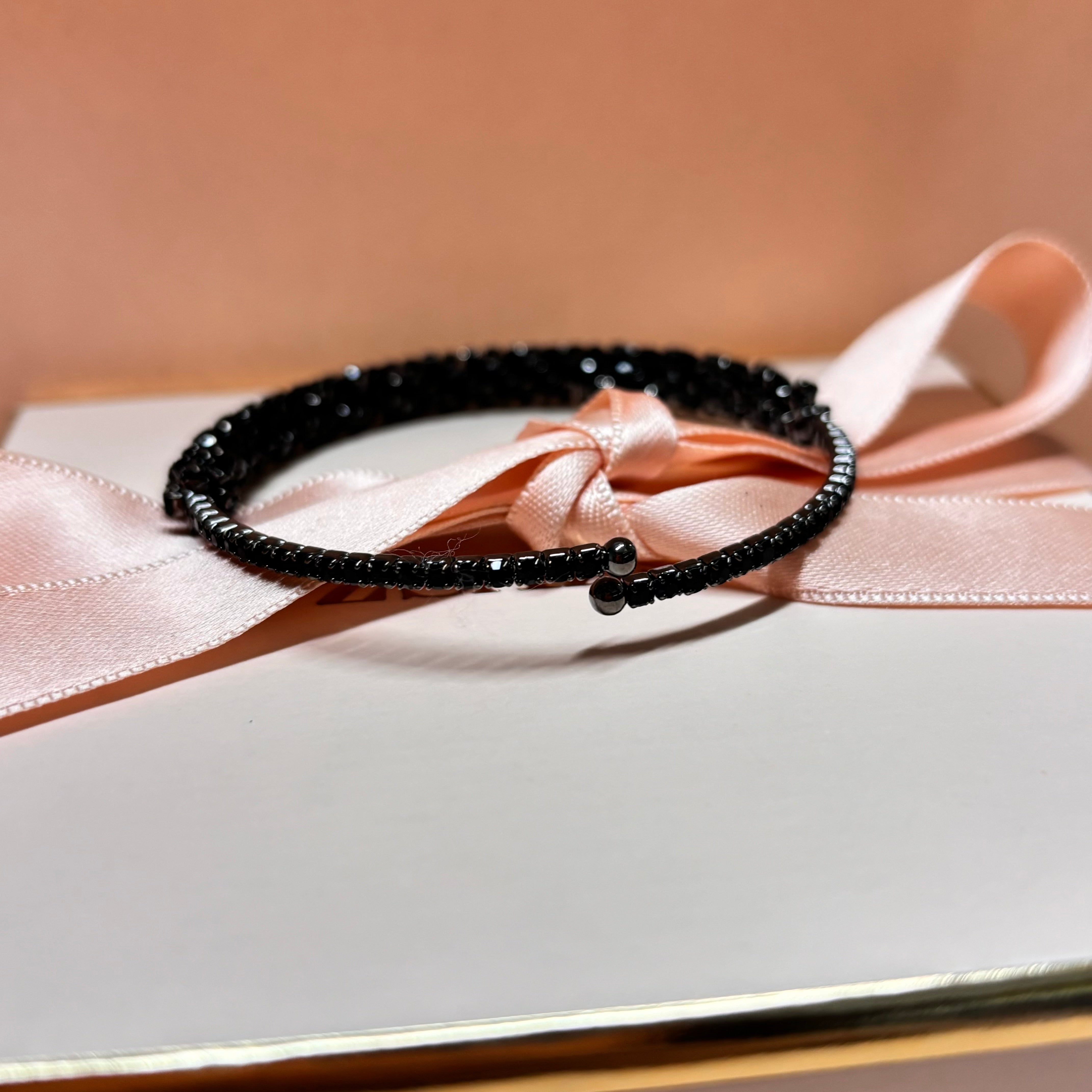 Dainty black bangle