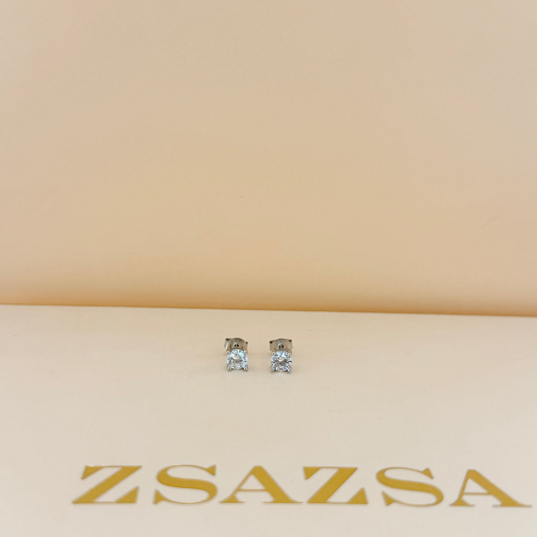 Tennis zircone silver earrings and bracelet