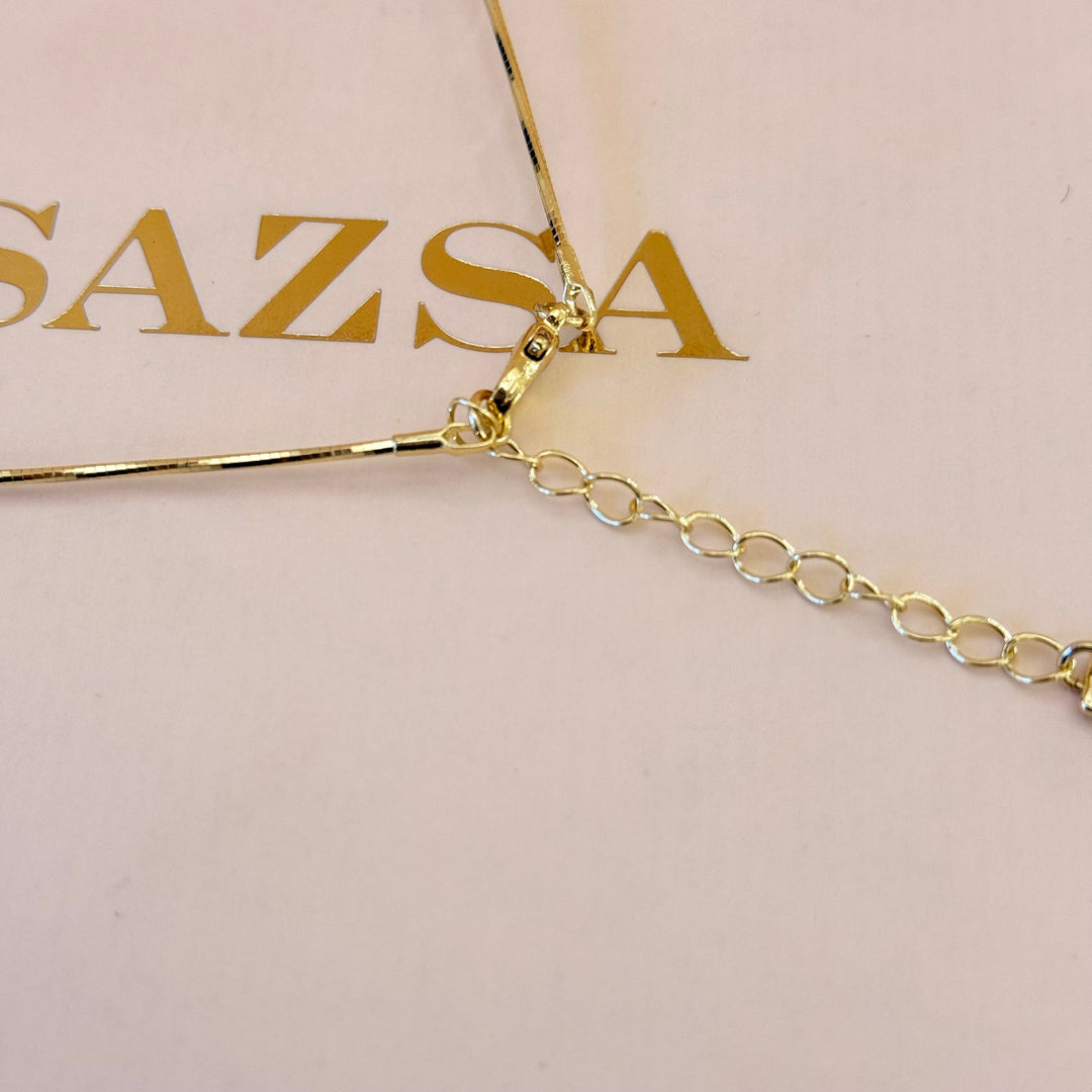 Spiral blue and cream enamel gold plated set