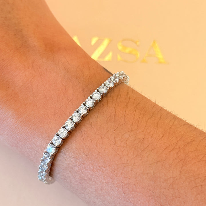 Tennis zircone sterling silver bracelet