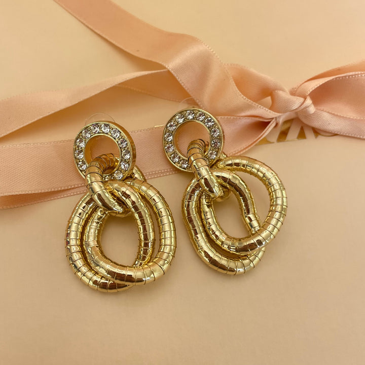 Gold earrings