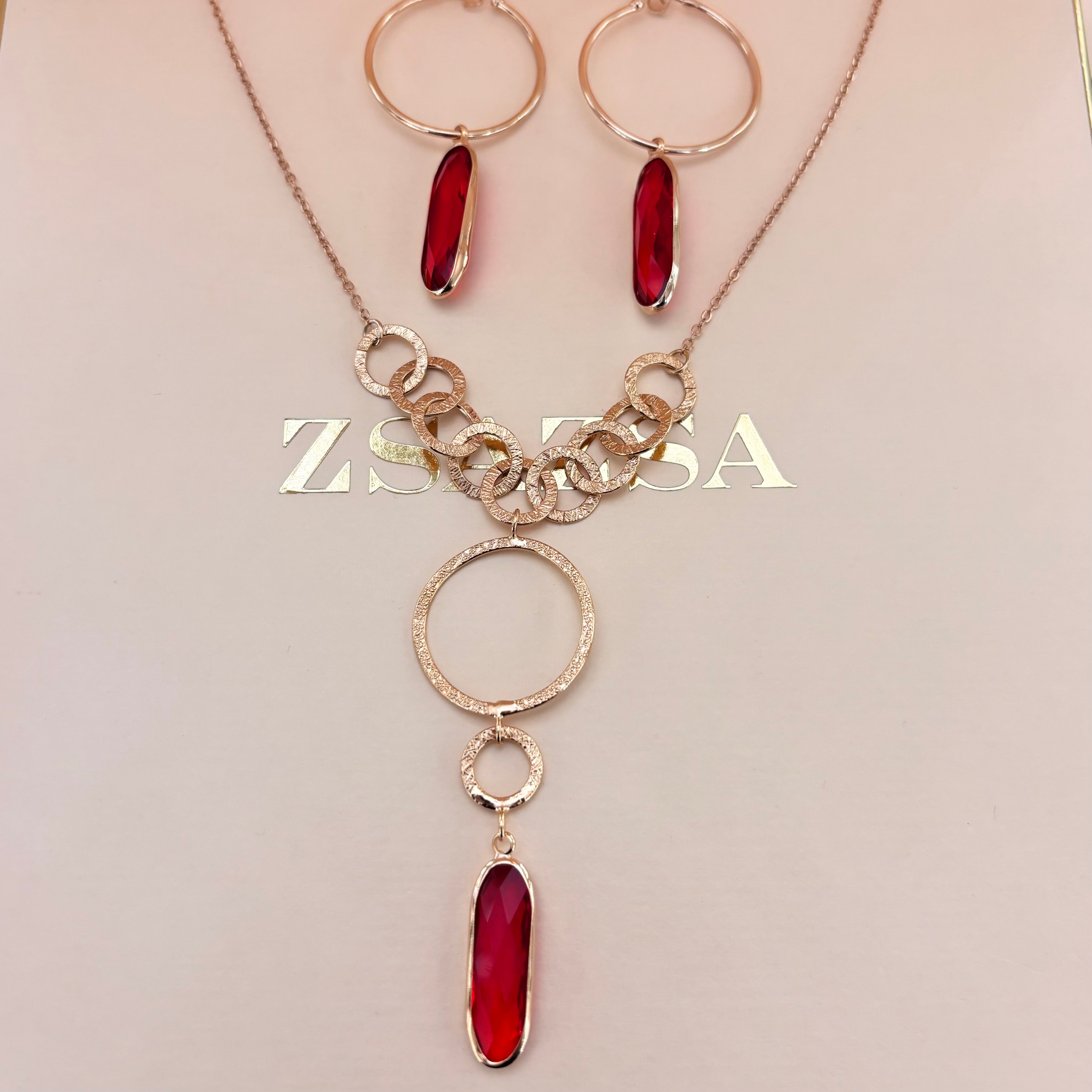 Red handmade & resin set