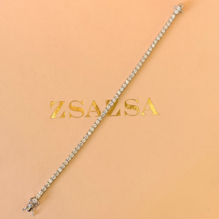 Tennis zircone sterling silver bracelet
