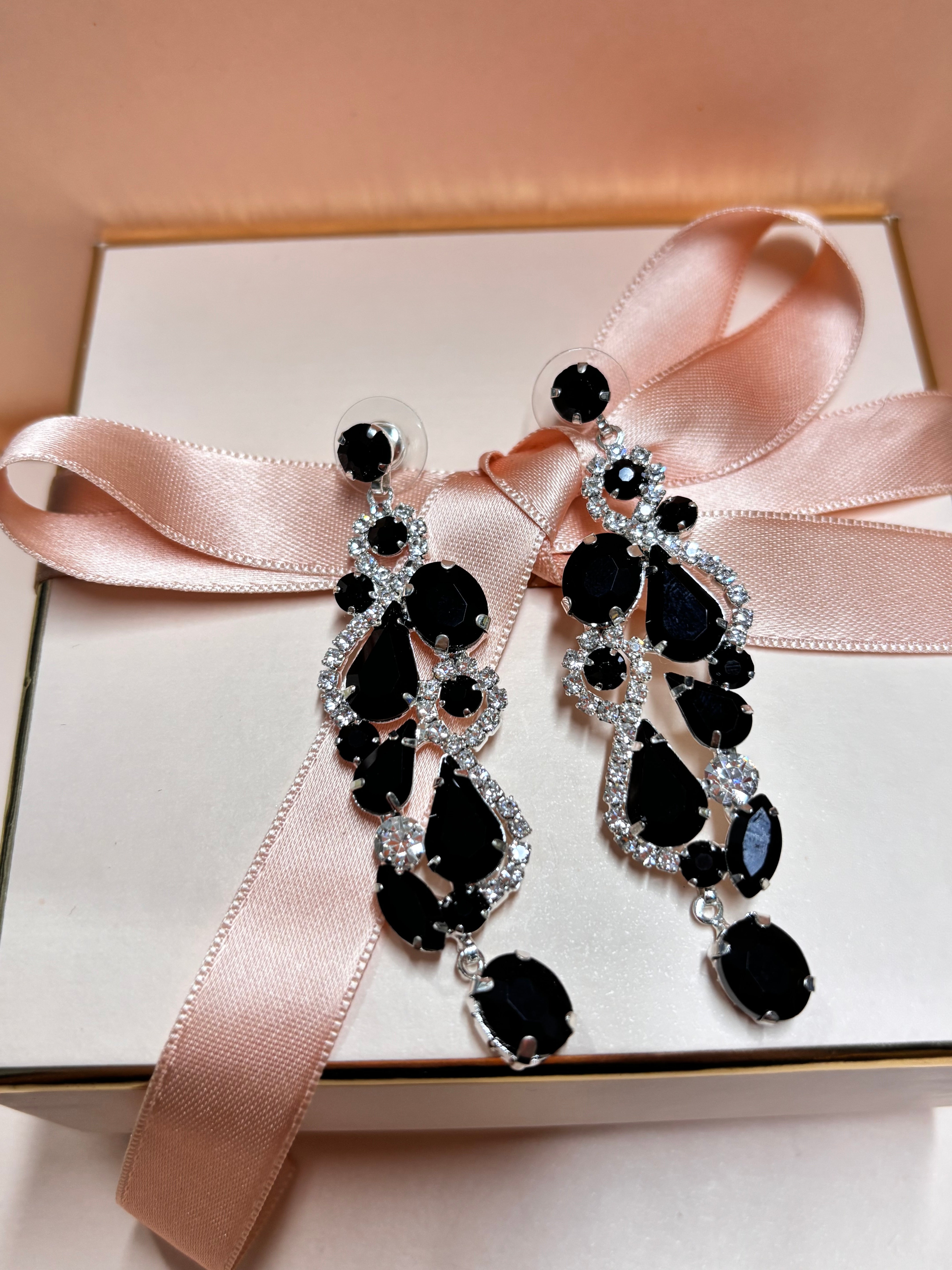 Elegant black earrings