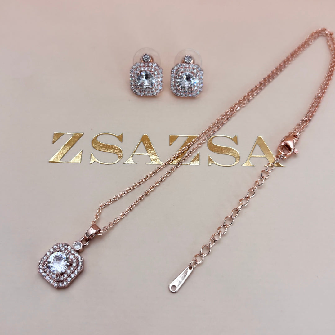 Square zircone set