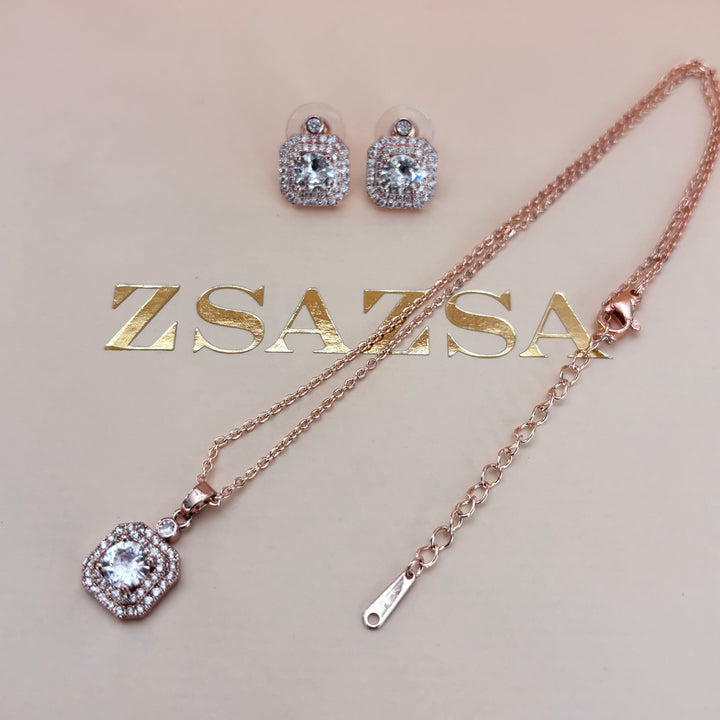 Square zircone set